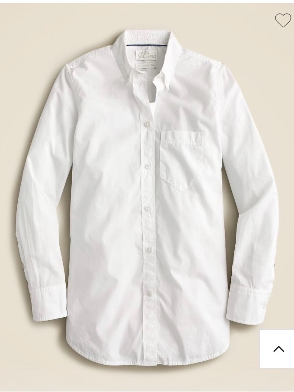 J. CREW Classic-fit washed cotton poplin shirt